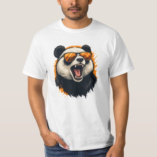 Camiseta Vibraciones de Panda Genial (Anverso)