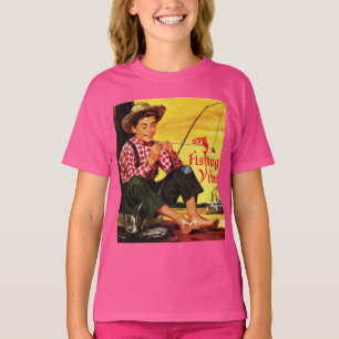 Camiseta Vibraciones de Pesca Vintage con Aventura de Pesca
