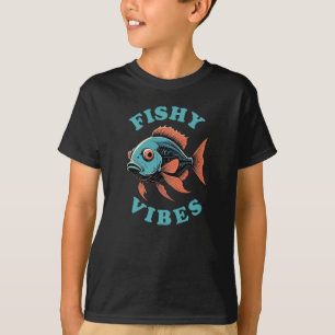 Camiseta Vibraciones de Pescado - Pez Divertido