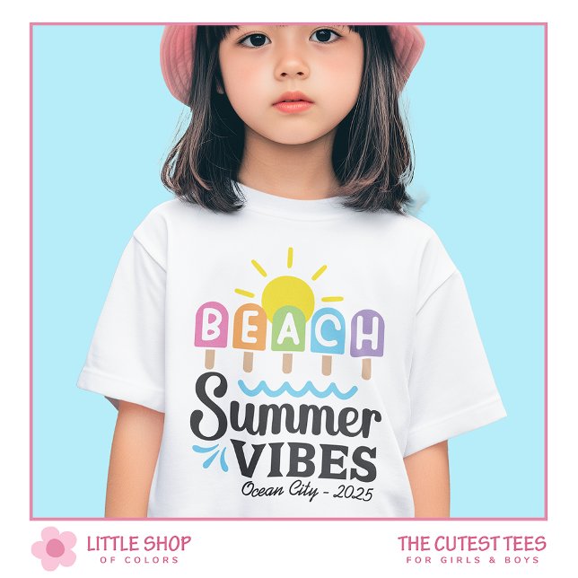 Camiseta Vibraciones de Playa de Verano Chicas Personalizab (Subido por el creador)