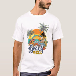 Camiseta vibraciones de playa verano