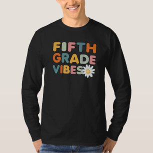 Camiseta Vibraciones De Quinto Grado Y Flor Profesor De Qui