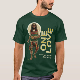 Camiseta Vibraciones de Reggae WWJD, Jesús Todos los Días,