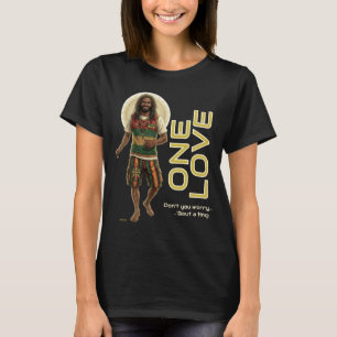 Camiseta Vibraciones de Reggae WWJD, Jesús Todos los Días, 