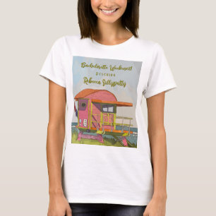 Camiseta Vibraciones de Salvavidas Rosa Fin de semana de De
