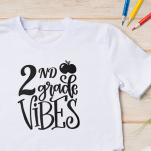 Camiseta Vibraciones de Segundo Grado Escuela