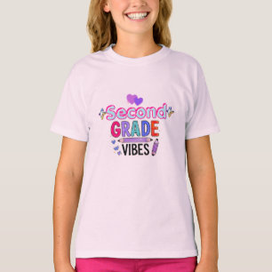 Camiseta Vibraciones de Segundo Grado Niñas Cutres Regreso