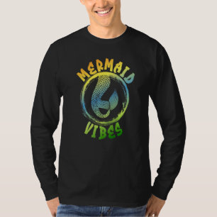 Camiseta Vibraciones de Sirena Diversión Cumpleaños Equipo