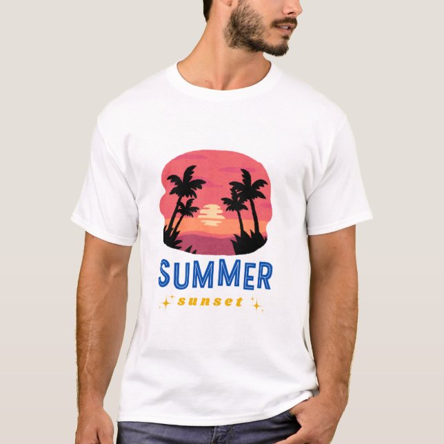 Camiseta Vibraciones de sol de verano (Anverso)