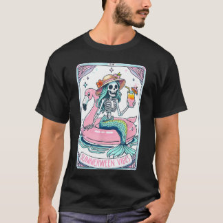 Camiseta Vibraciones de Summerween Esqueleto Sirena Tarot d