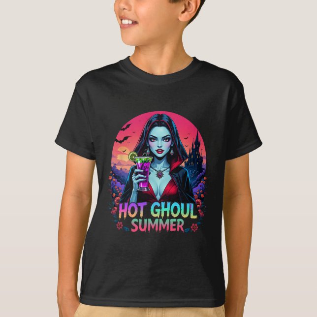 Camiseta Vibraciones de Summerween Helado Divertido Fantasm (Anverso)