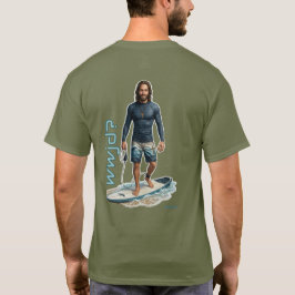 Camiseta Vibraciones de surfista WWJD, Jesús todos los días