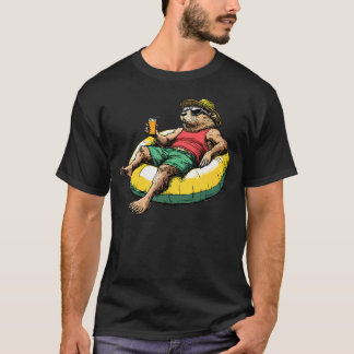Camiseta Vibraciones de verano de nutria relajante Nutria t