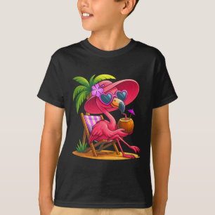 Camiseta Vibraciones de Verano Flamenco Rosa Playa Palma Ve