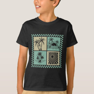 Camiseta Vibraciones de Verano, Ola de Puestas de Sol, Para