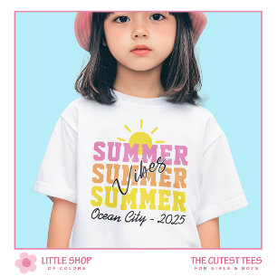 Camiseta Vibraciones de Verano Tipografía Personalizable Ch