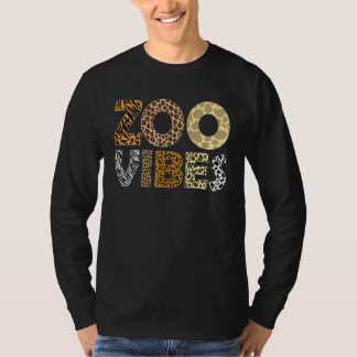 Camiseta Vibraciones de Zoo Estampado de Leopardo Safari Fa