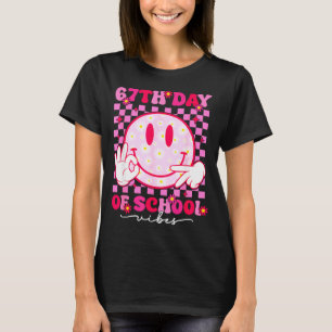 Camiseta Vibraciones del 67º día de escuela 67 Meme Cara so
