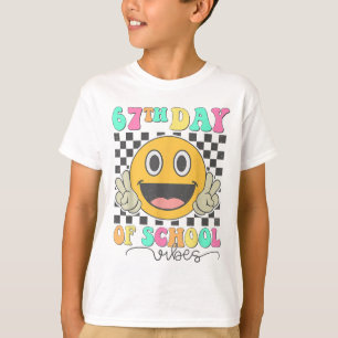 Camiseta Vibraciones del 67º día de la escuela Cara sonrien