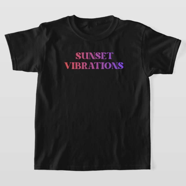 Camiseta Vibraciones del Atardecer Retro (Distribución)