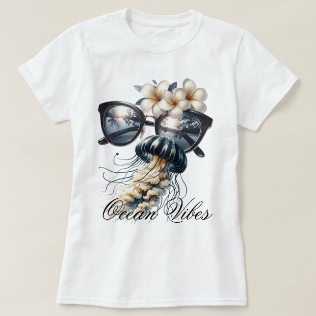 Camiseta Vibraciones del Océano (Diseño del anverso)
