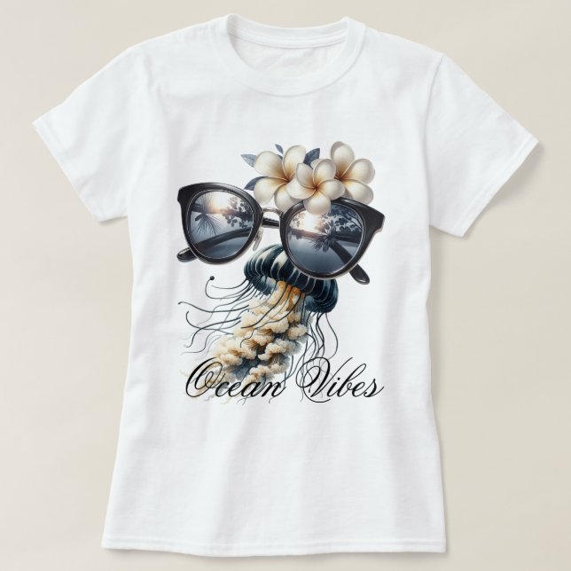 Camiseta Vibraciones del Océano (Diseño del anverso)