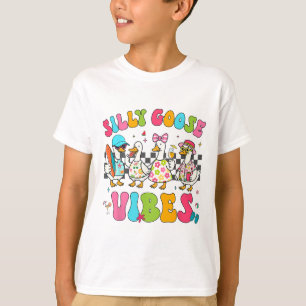 Camiseta Vibraciones Divertidas de Ganso Groovy para Famili