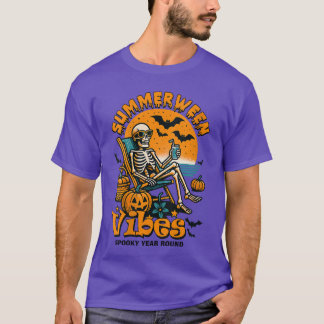 Camiseta Vibraciones divertidas de Summerween para mujeres