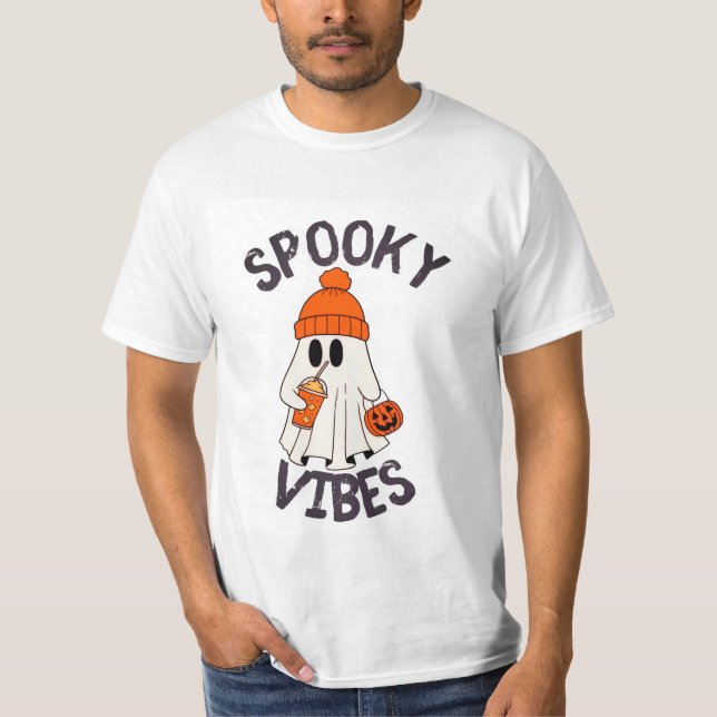 Camiseta vibraciones espeluznantes (Anverso)