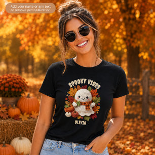 Camiseta Vibraciones Espeluznantes Familia de Fantasmas de 