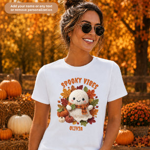 Camiseta Vibraciones Espeluznantes Familia de Fantasmas de 