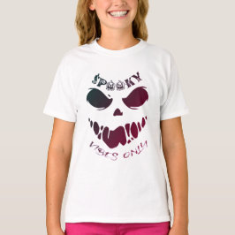Camiseta Vibraciones Espeluznantes Solo-Halloween Monstruo 