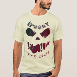 Camiseta Vibraciones Espeluznantes Solo-Halloween Monstruo 