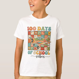 Camiseta Vibraciones felices de 100 días de escuela