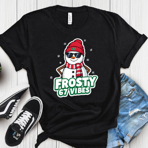 Camiseta Vibraciones Heladas 67 Muñeco de Nieve Navidad – I
