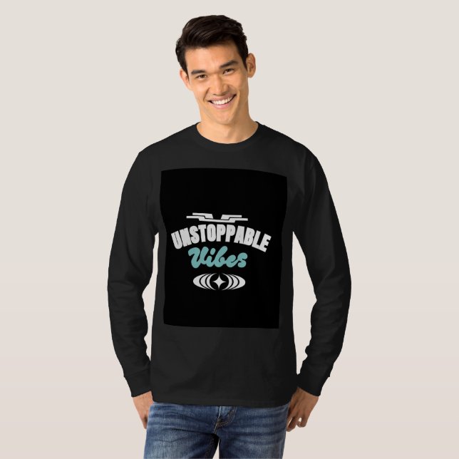 Camiseta Vibraciones Imparables | Diseño motivacio (Anverso completo)