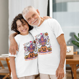 Camiseta Vibraciones Kawaii de Halloween | Fantasmas y Cala