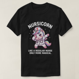 Camiseta Vibraciones Mágicas de Enfermera Unicornio para la