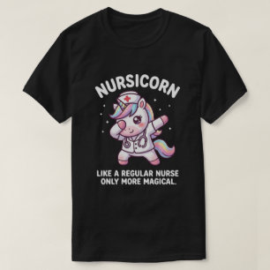 Camiseta Vibraciones Mágicas de Enfermera Unicornio para la