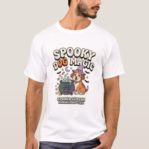 Camiseta Vibraciones mágicas de perro de Halloween