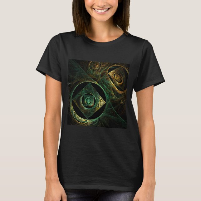 Camiseta Vibraciones mágicas Resumen de arte (Anverso)