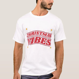 Camiseta Vibraciones Navideñas Margaritas Onduladas Retro G