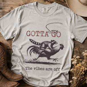 Camiseta Vibraciones para Irse son Fuera Mapache