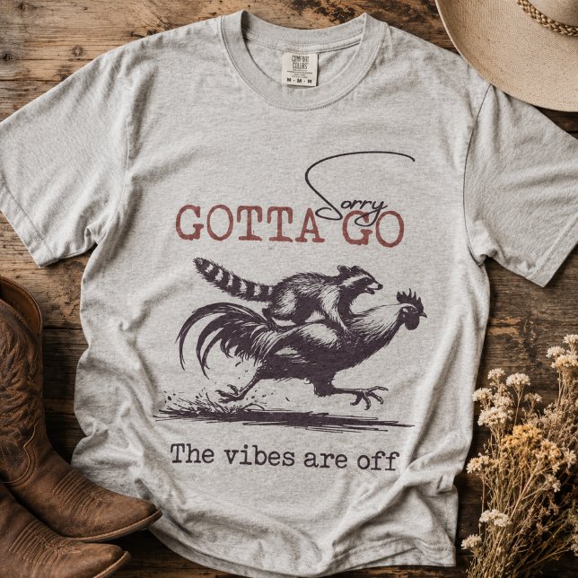 Camiseta Vibraciones para Irse son Fuera Mapache (Subido por el creador)