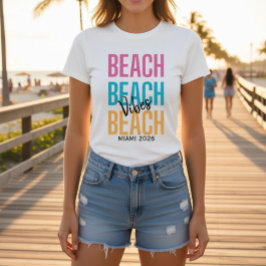 Camiseta Vibraciones personalizadas de playa