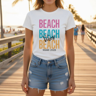 Camiseta Vibraciones personalizadas de playa