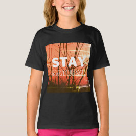Camiseta vibraciones puras, permanezca natural siempre