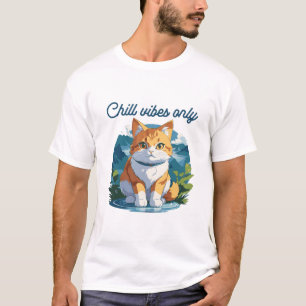 Camiseta Vibraciones Relajantes Solo Arte de Perro Lindo y 