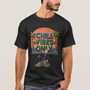 Camiseta Vibraciones relajantes solo estética retro de pues