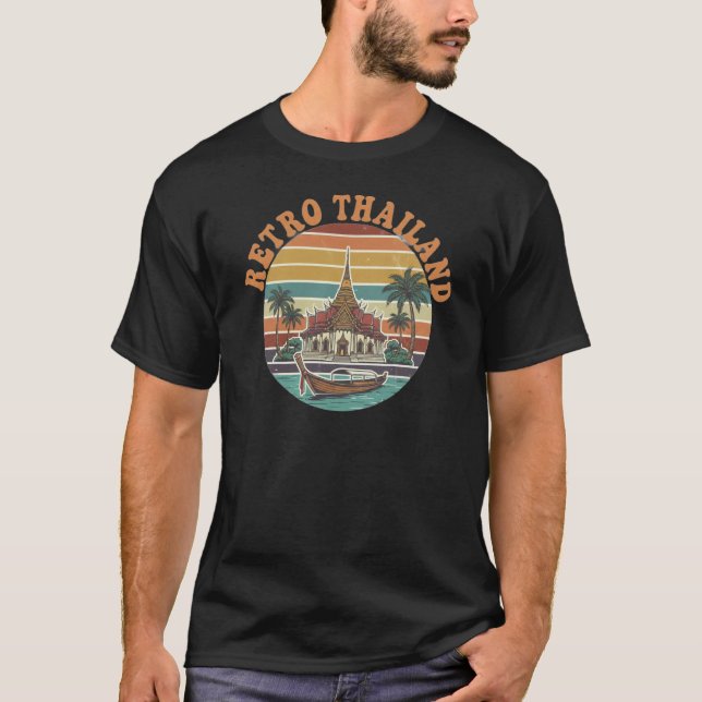 Camiseta Vibraciones Retro de la Isla de Tailandia (Anverso)